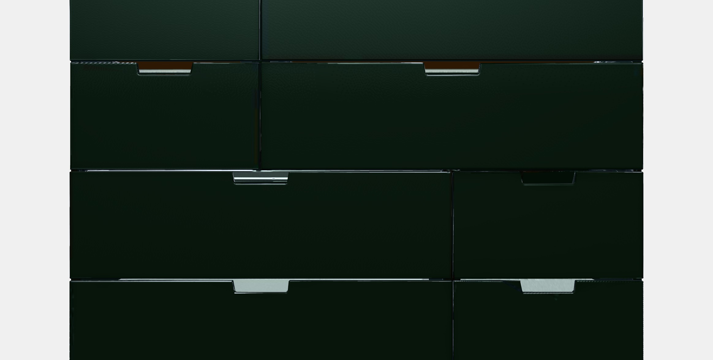 NORDLI Dresser with 8 drawers Low-poly 3D model_11