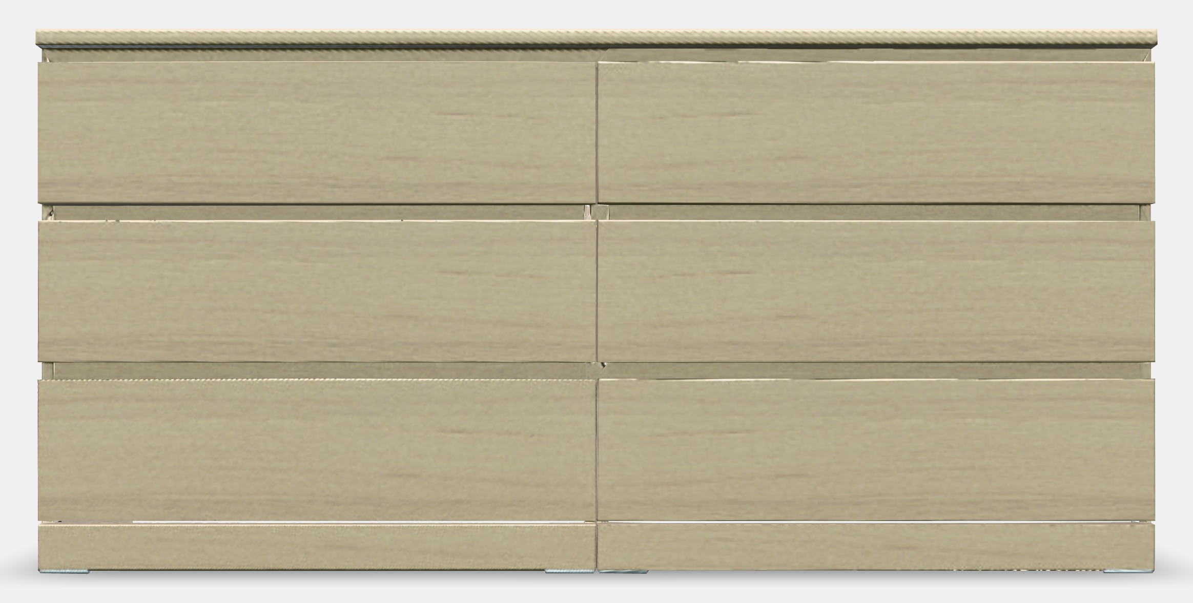 MALM Chest of drawers with 6 drawers 1 Low-poly 3D model_11