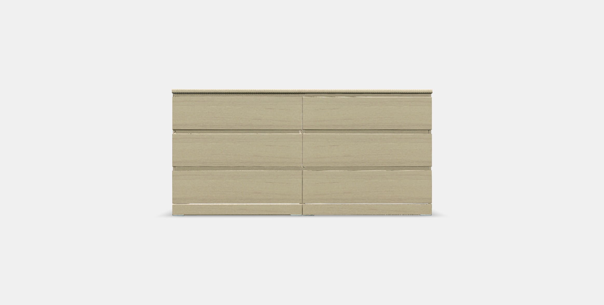 MALM Chest of drawers with 6 drawers 1 Low-poly 3D model_10