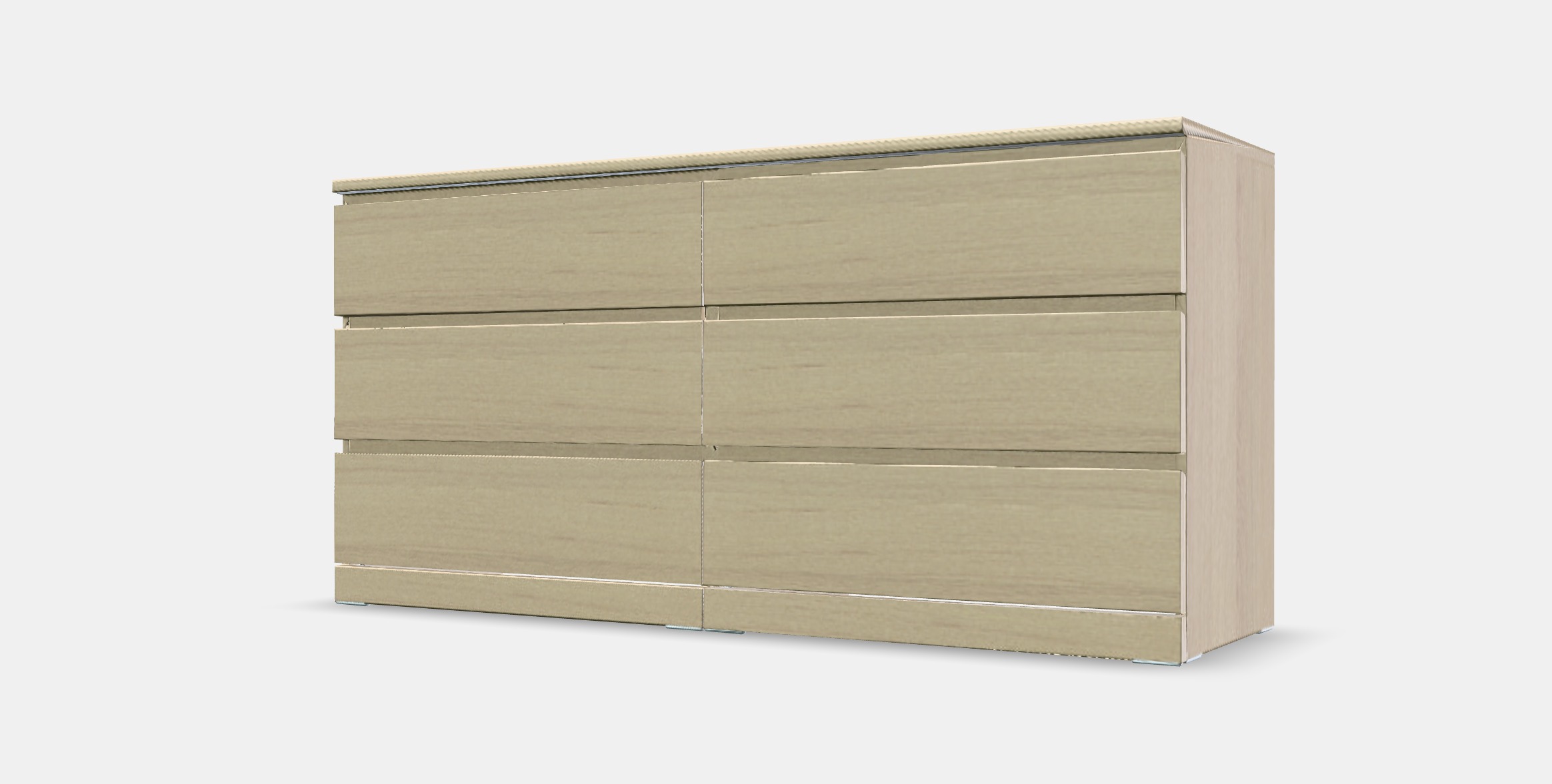 MALM Chest of drawers with 6 drawers 1 Low-poly 3D model_13