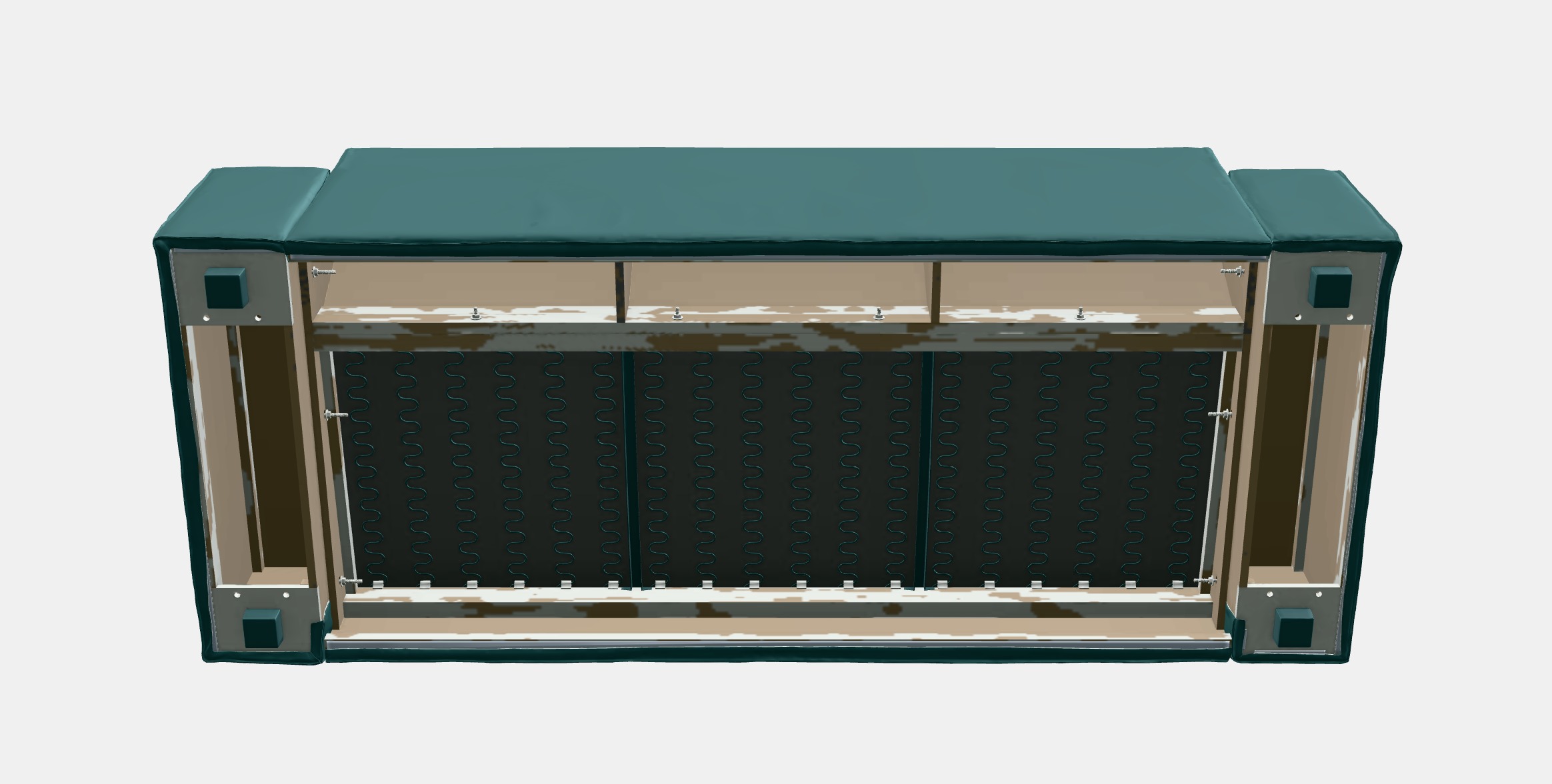 KIVIK 3-sitssoffa Low-poly 3D model_8