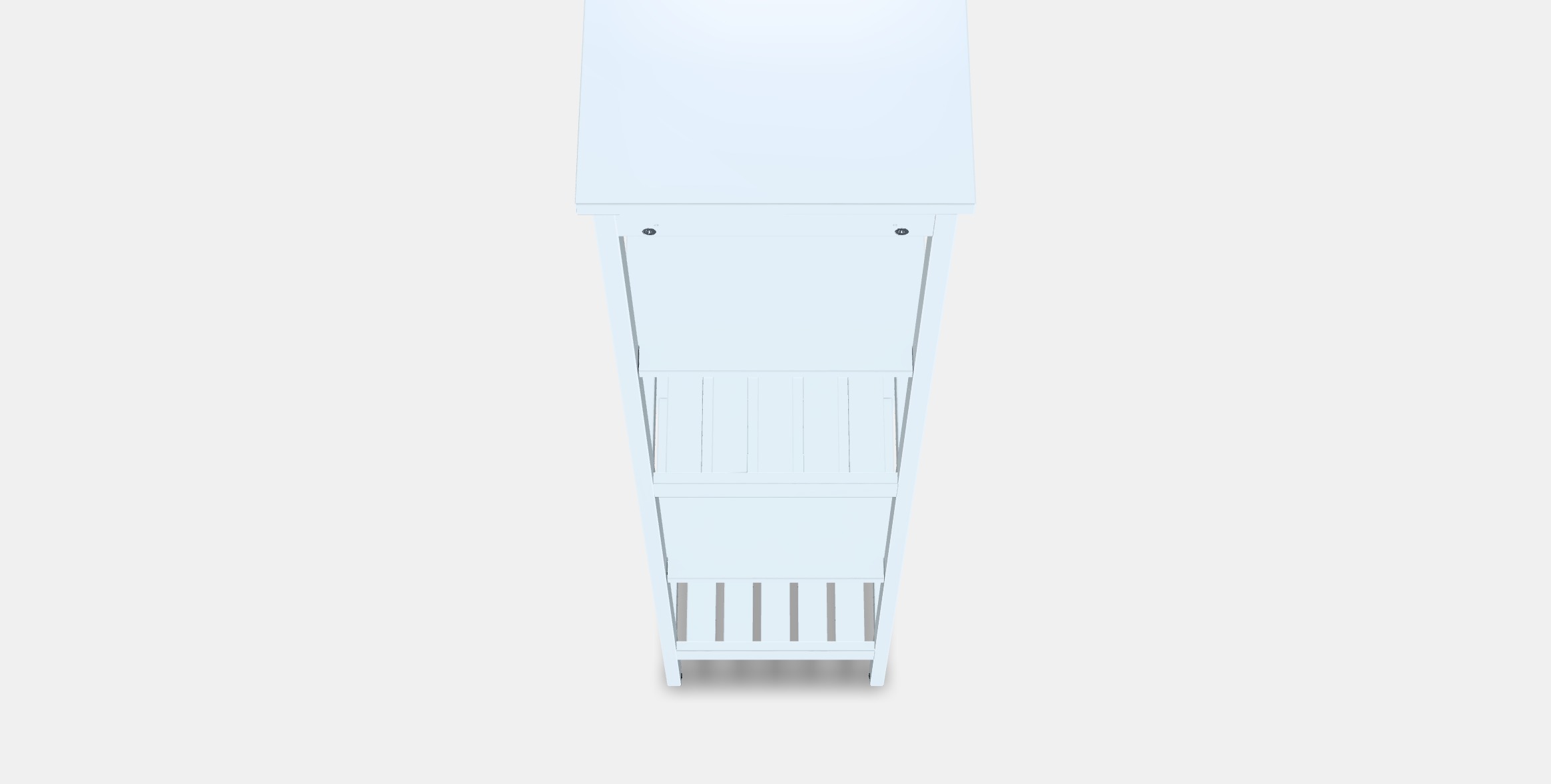 HEMNES Shelf Low-poly 3D model_2
