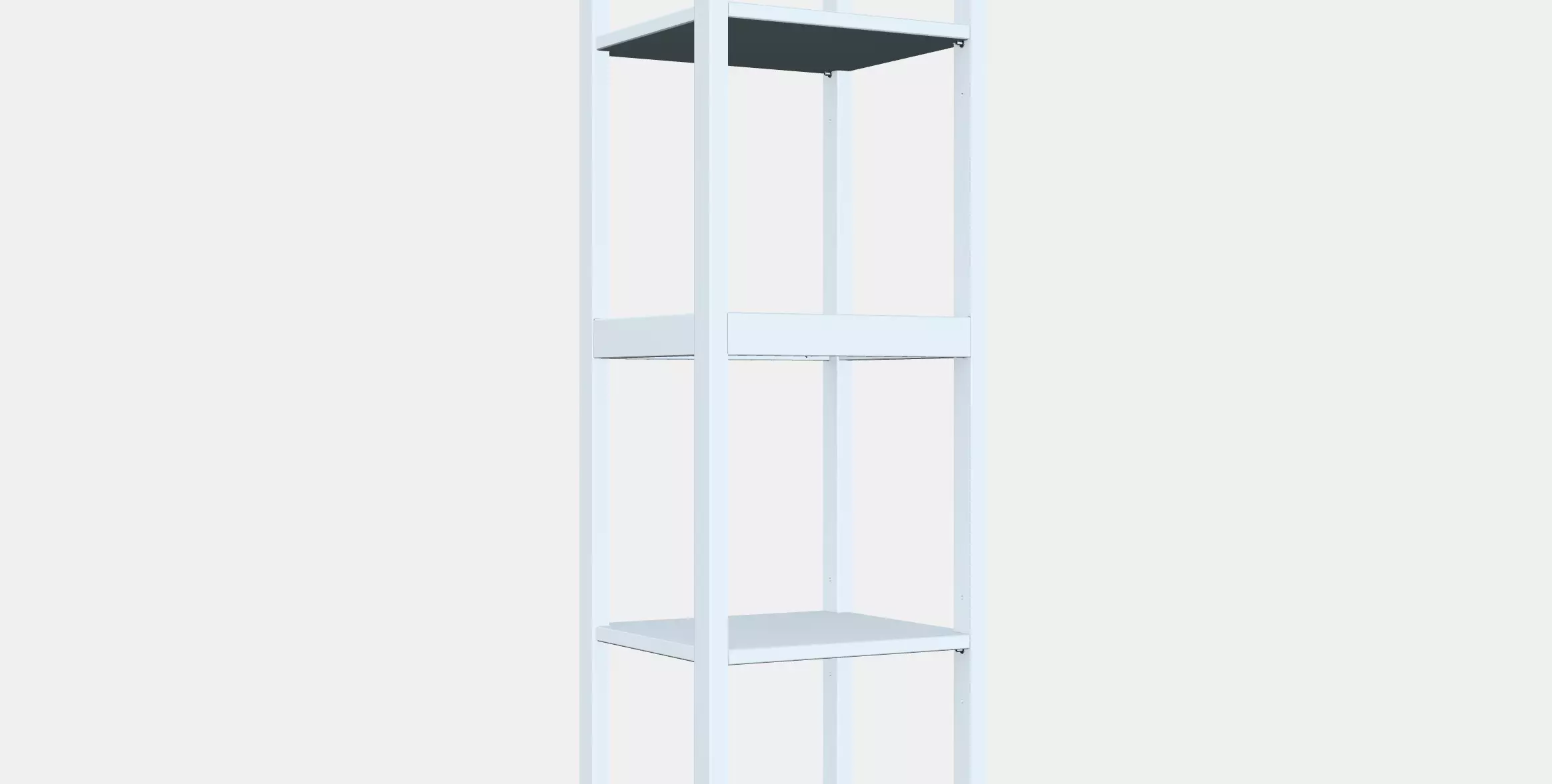 HEMNES Shelf Low-poly 3D model_0