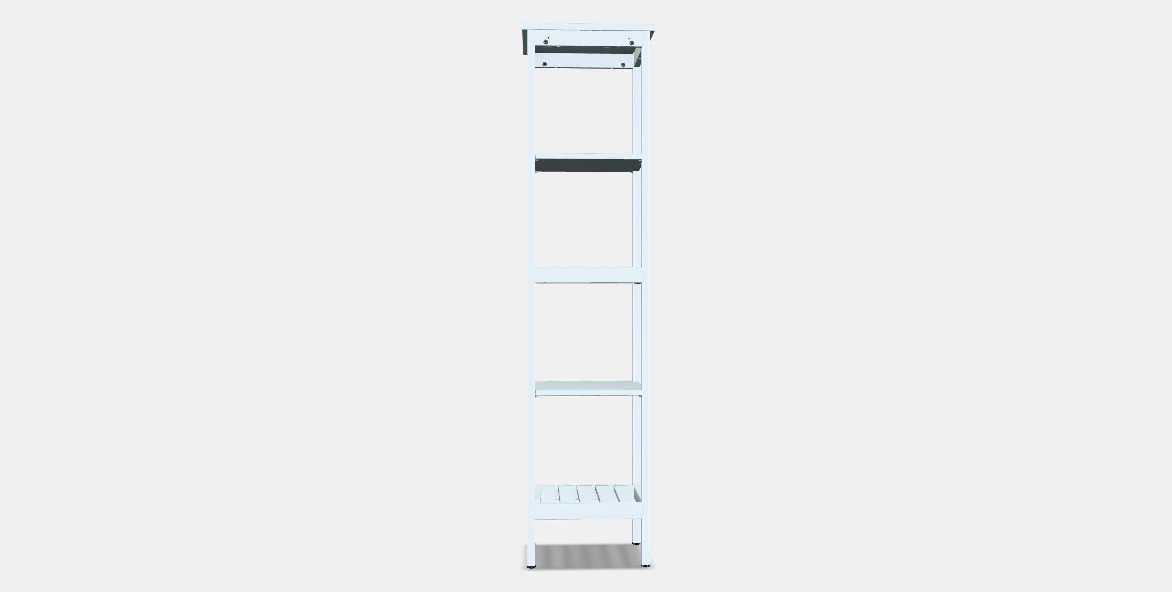 HEMNES Shelf Low-poly 3D model_14