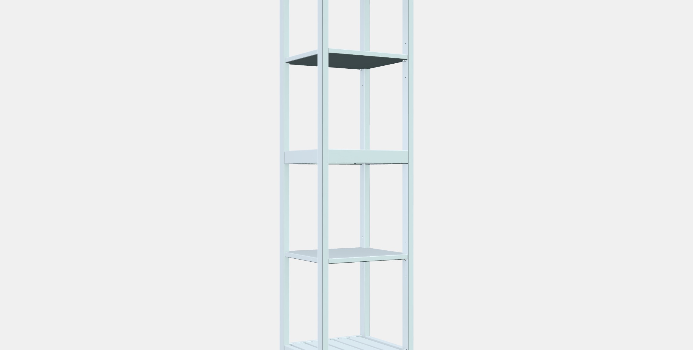 HEMNES Shelf Low-poly 3D model_9