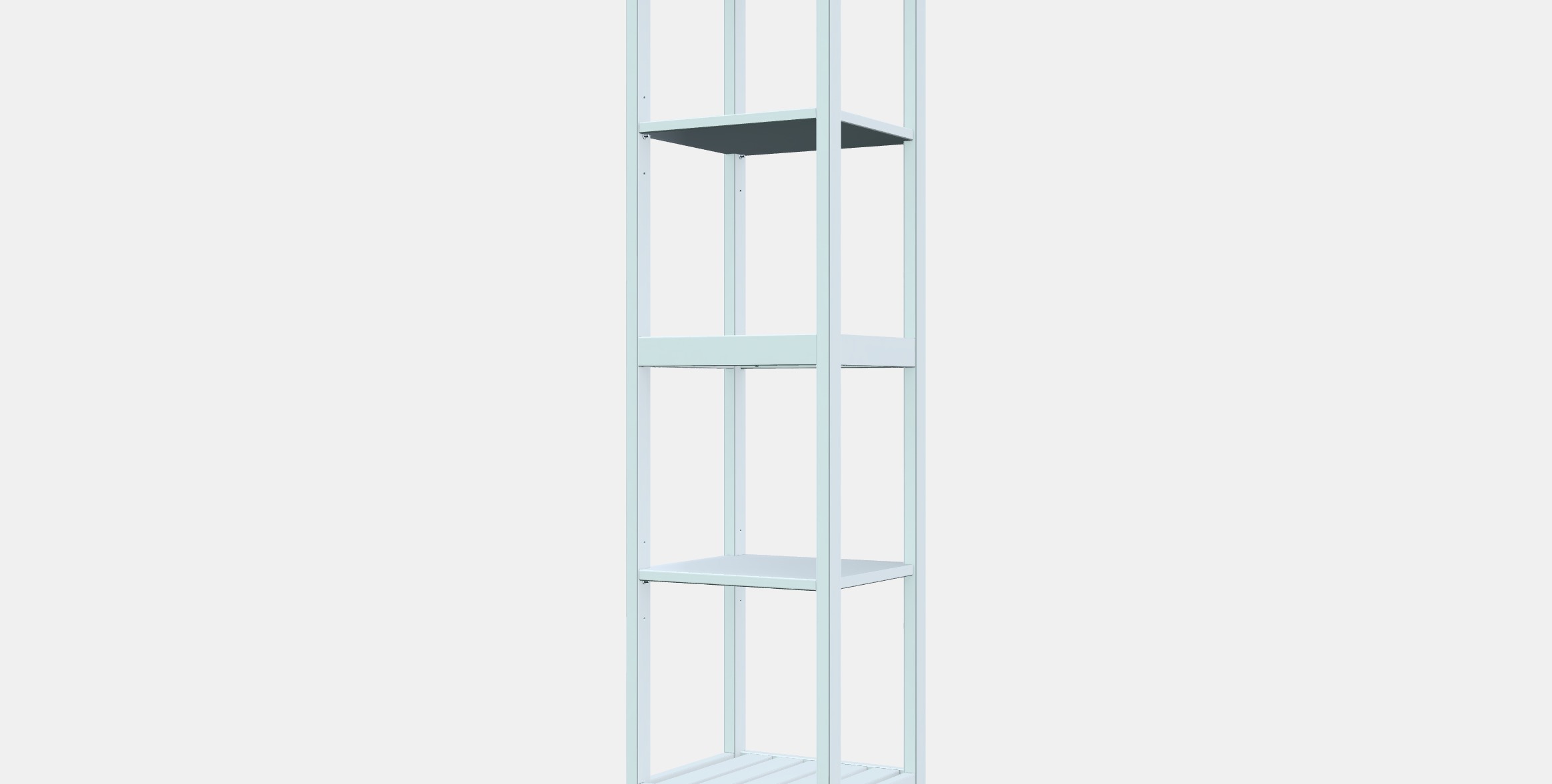 HEMNES Shelf Low-poly 3D model_13