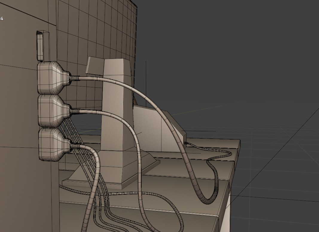 pc-setup 3D-model Low-poly 3D model_22