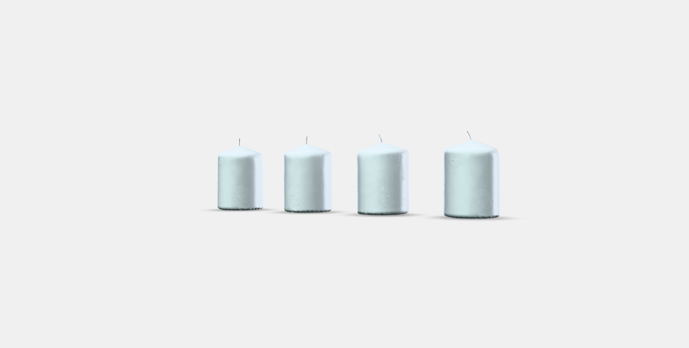 HEMSJO Unscented pillar candle Low-poly 3D model_12