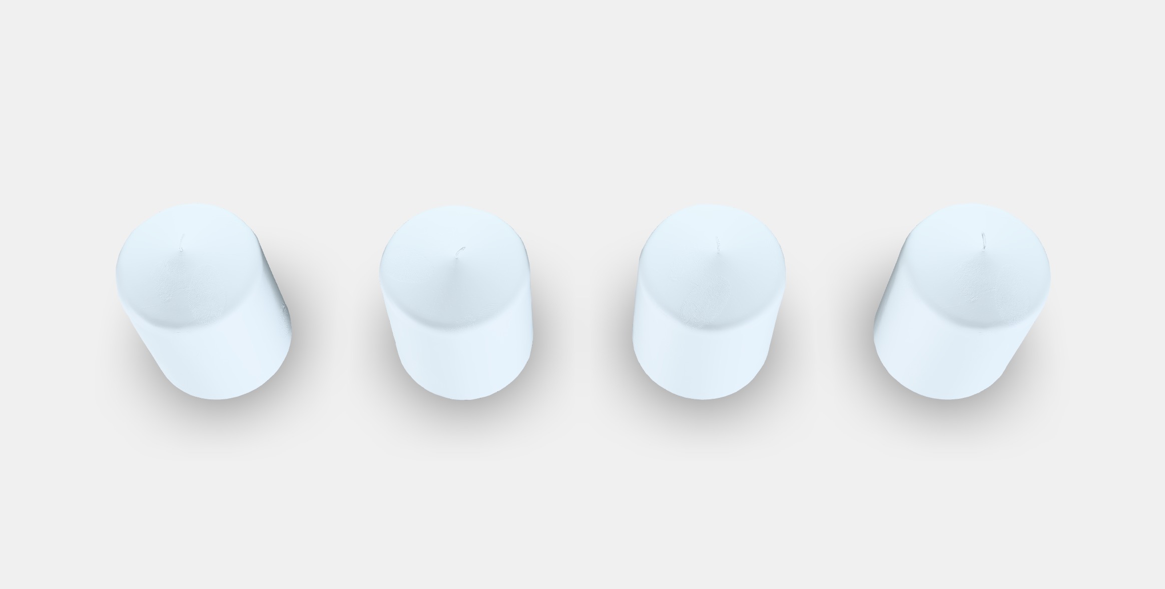 HEMSJO Unscented pillar candle Low-poly 3D model_6