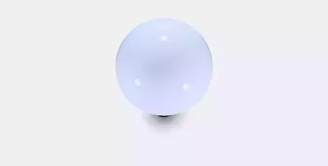 Wood-free LED light source E14 470 lumen Low-poly 3D model