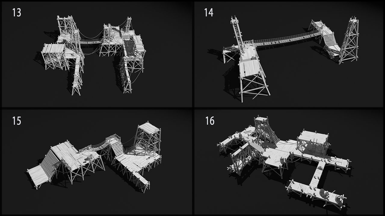 Medieval wooden structures 3D model_14