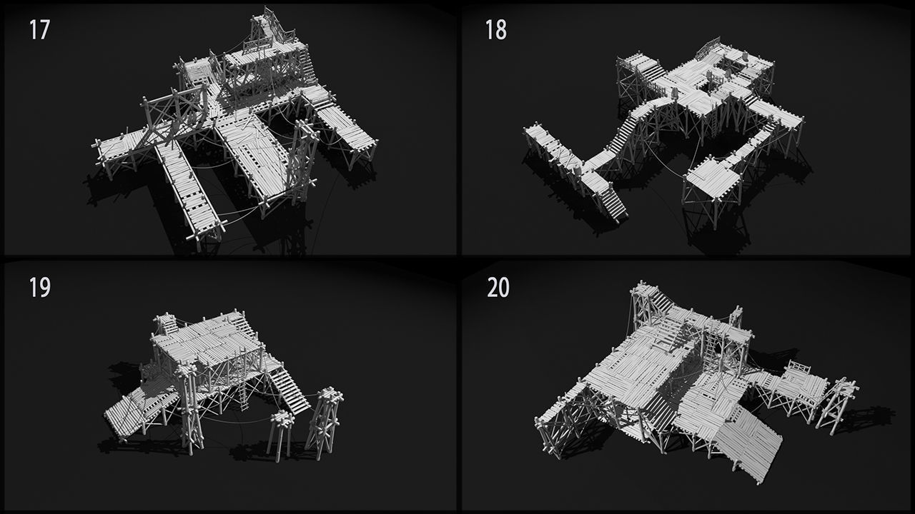 Medieval wooden structures 3D model_18