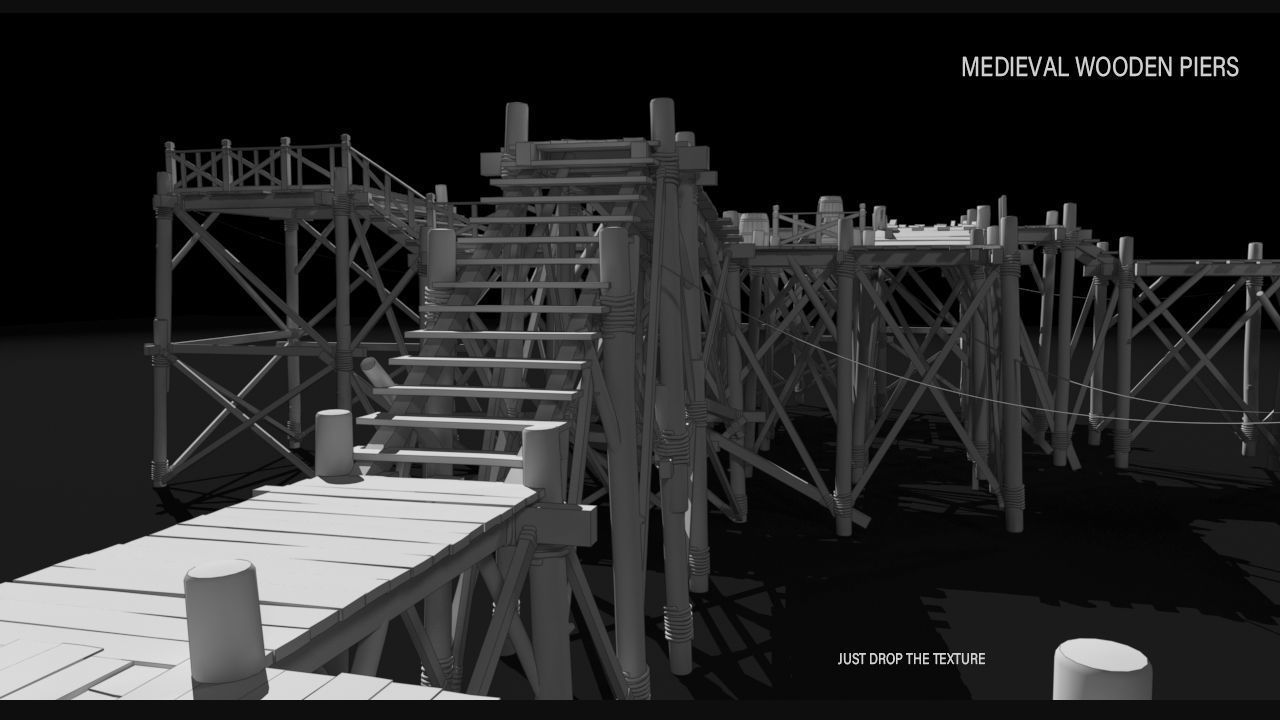 Medieval wooden structures 3D model_10