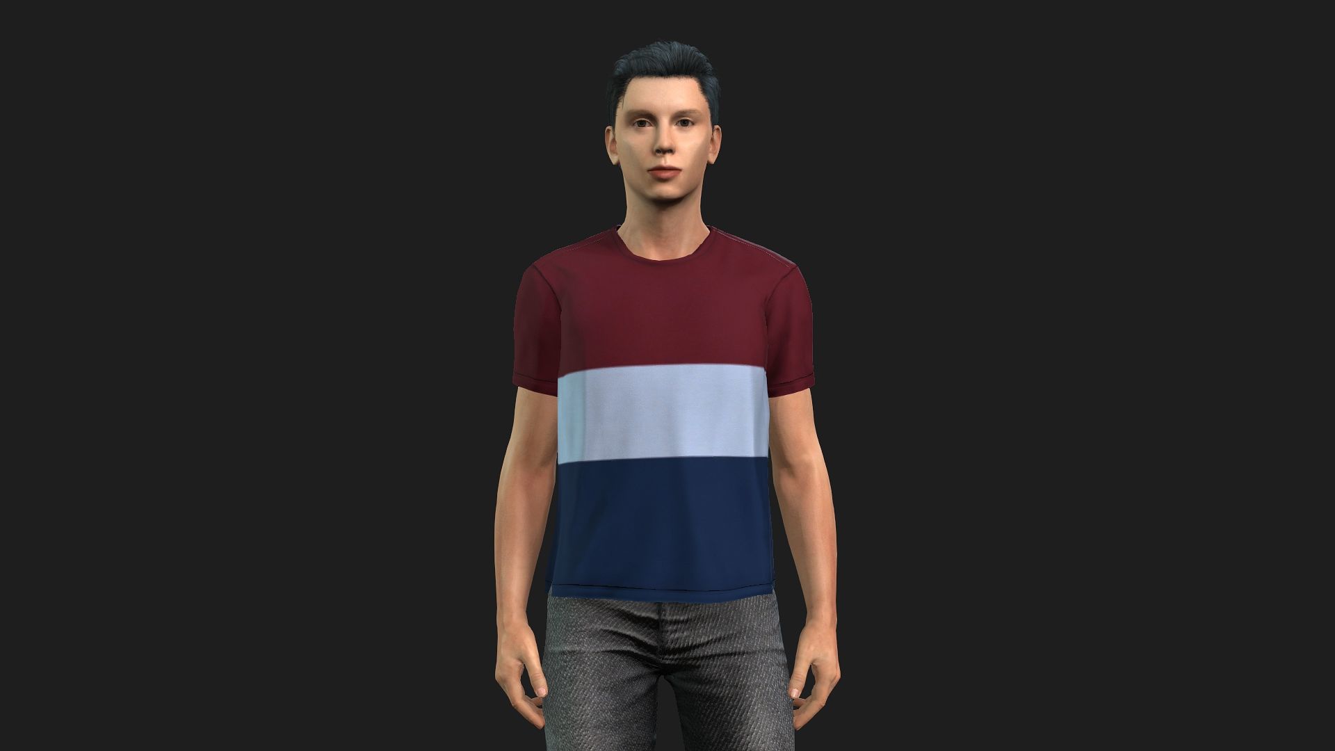 Fully Rigged Male 3D Model Animation and Game-Ready 3D model_1