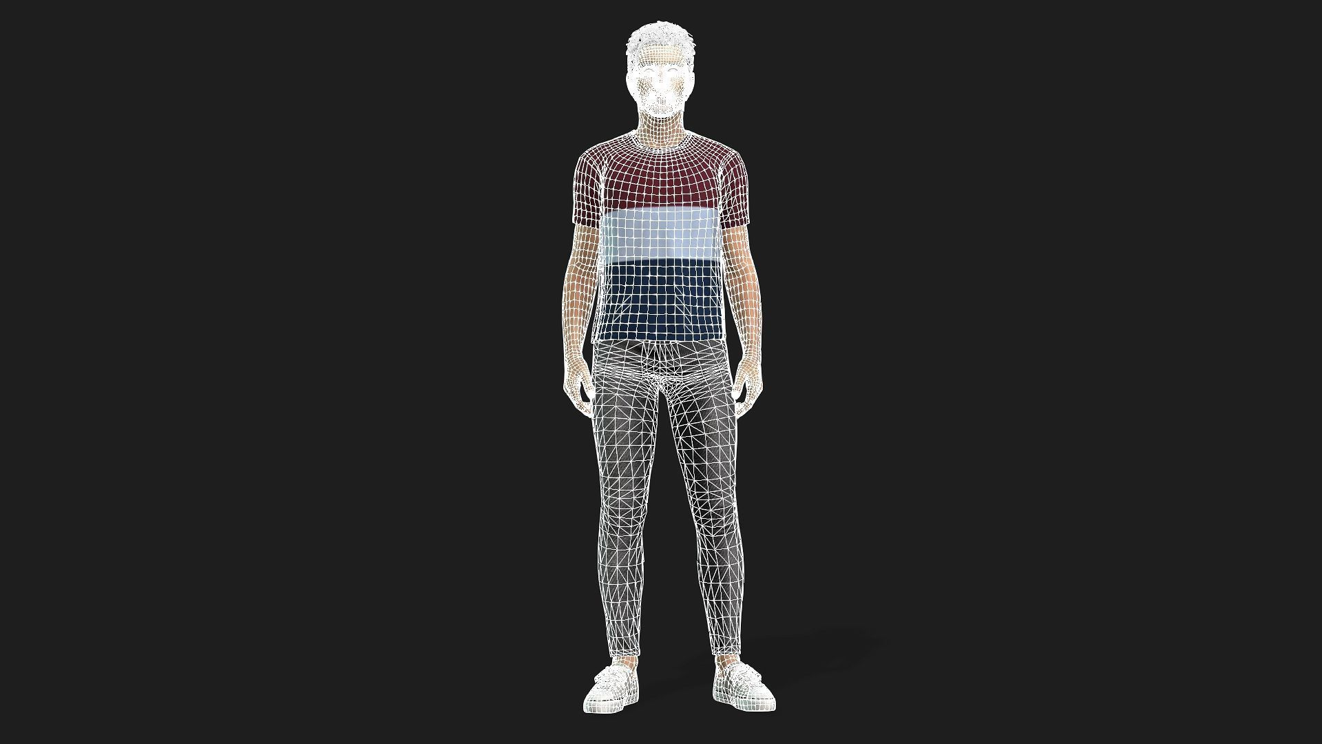 Fully Rigged Male 3D Model Animation and Game-Ready 3D model_16