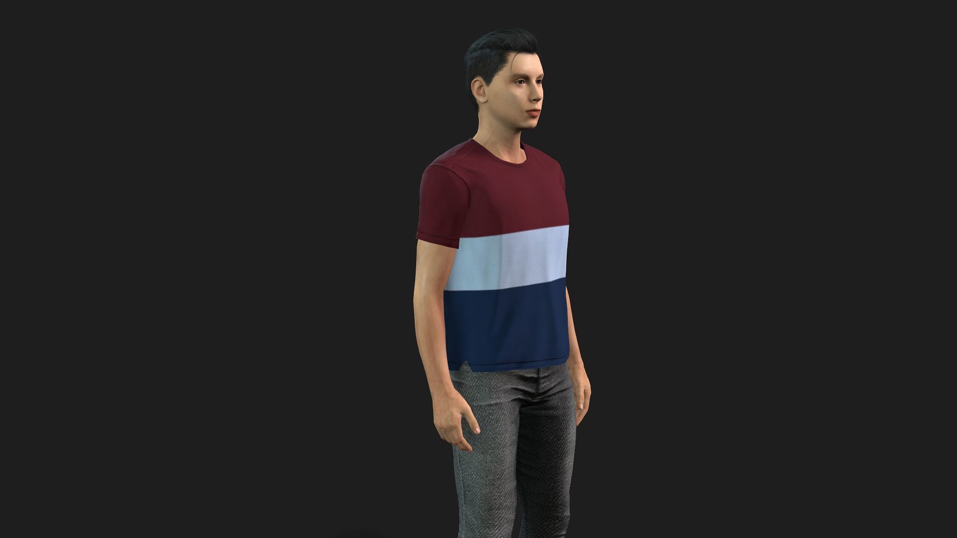 Fully Rigged Male 3D Model Animation and Game-Ready 3D model_9