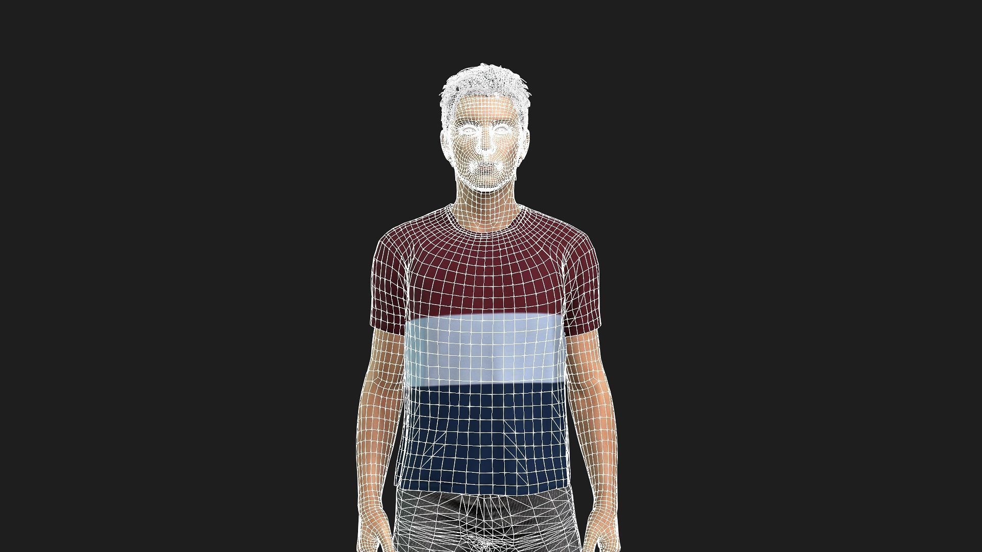 Fully Rigged Male 3D Model Animation and Game-Ready 3D model_18