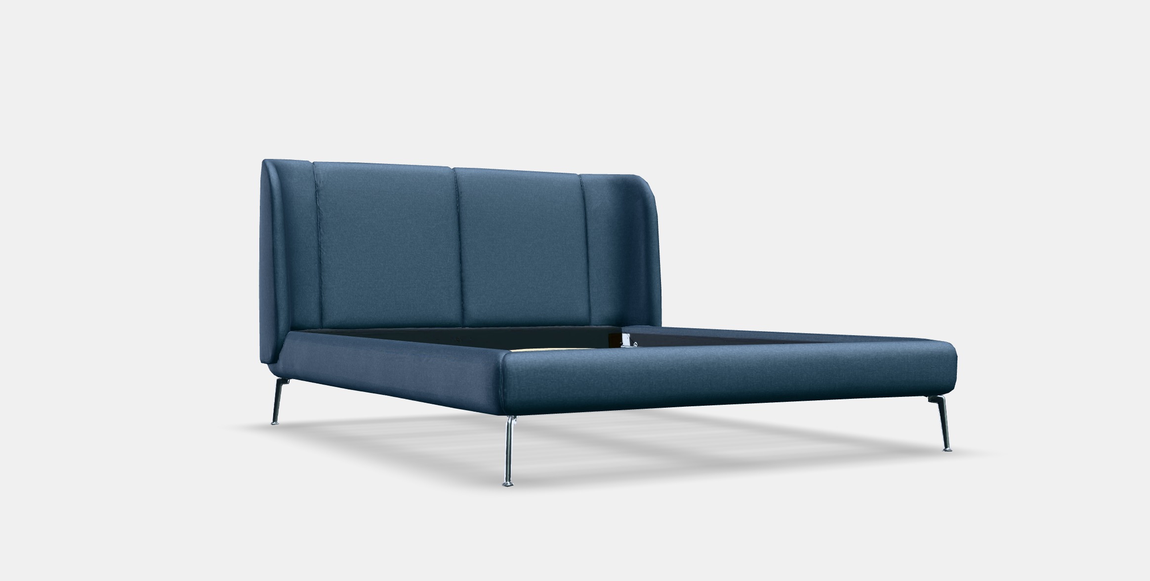 TUFJORD Upholstered bed frame 1 Low-poly 3D model_8