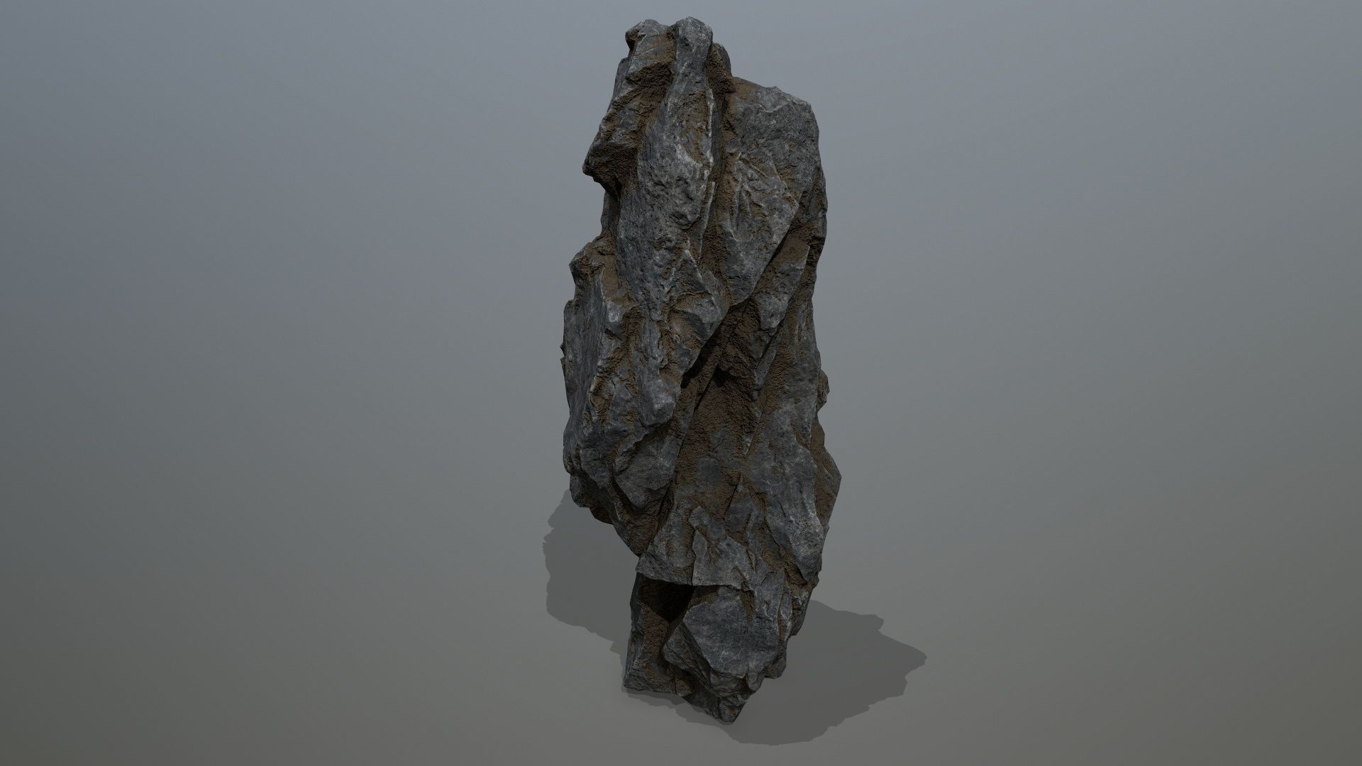 cliff rocks Low-poly 3D model_22