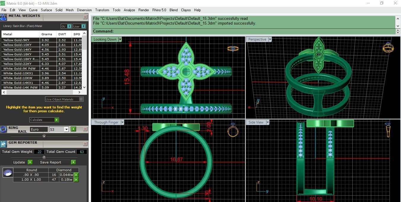Minimal LOUIS VUITTON Ring 128-MW 3D print model_2