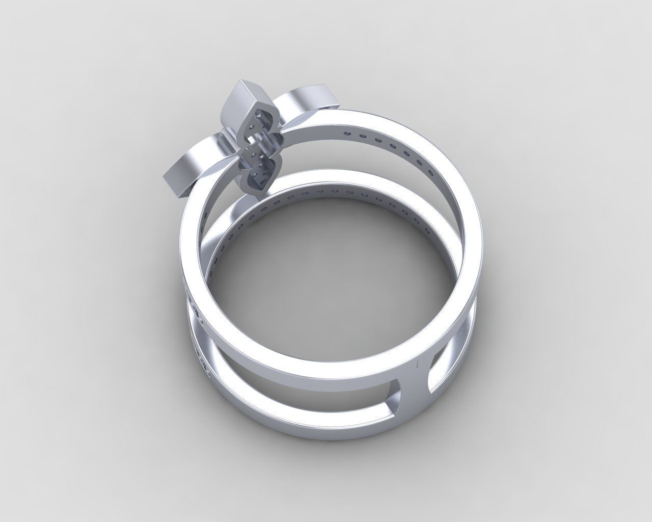 Minimal LOUIS VUITTON Ring 128-MW 3D print model_19