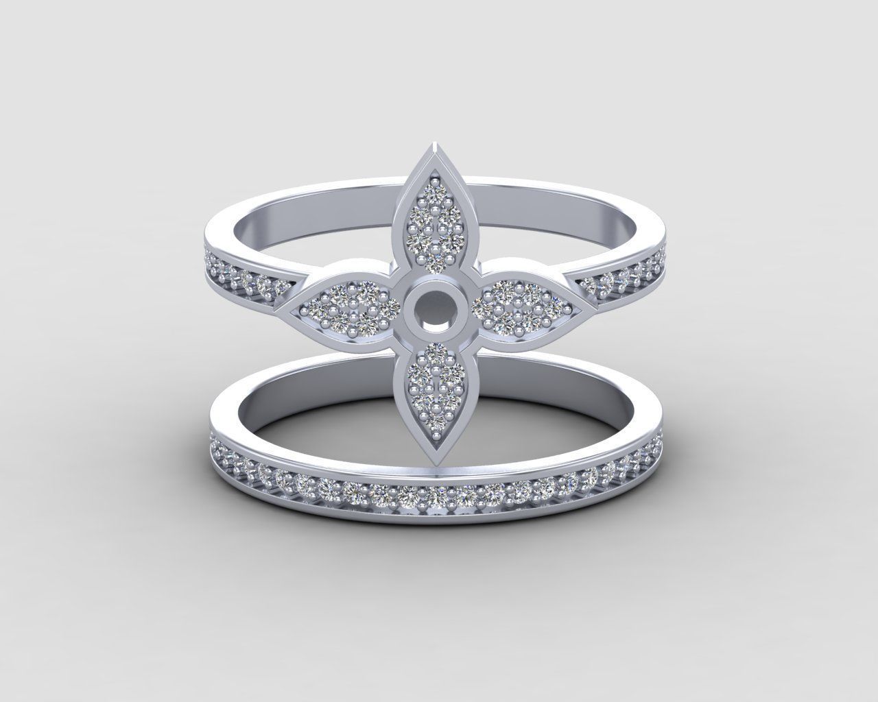 Minimal LOUIS VUITTON Ring 128-MW 3D print model_17