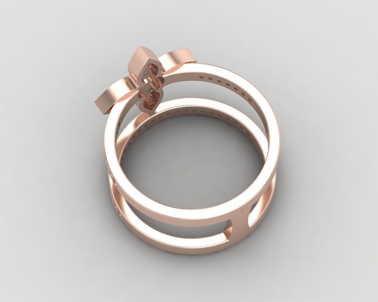 Minimal LOUIS VUITTON Ring 128-MW 3D print model_8
