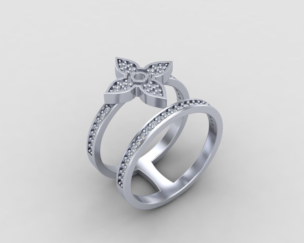 Minimal LOUIS VUITTON Ring 128-MW 3D print model_14