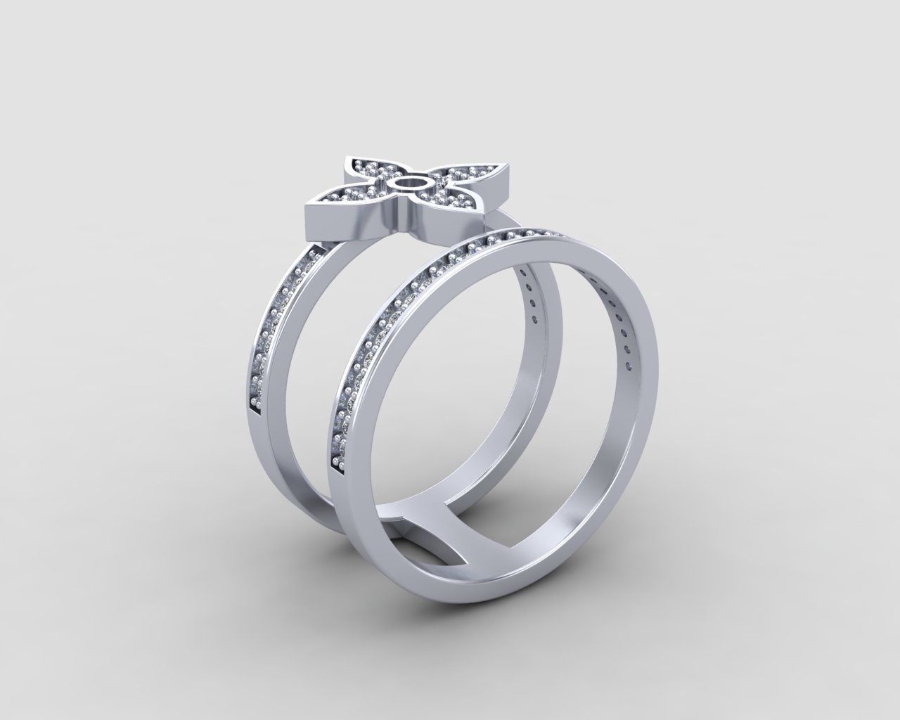 Minimal LOUIS VUITTON Ring 128-MW 3D print model_13