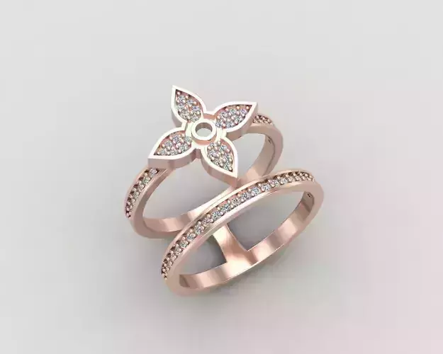 Minimal LOUIS VUITTON Ring 128-MW