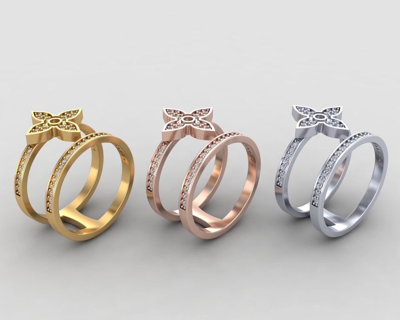 Minimal LOUIS VUITTON Ring 128-MW 3D print model_9