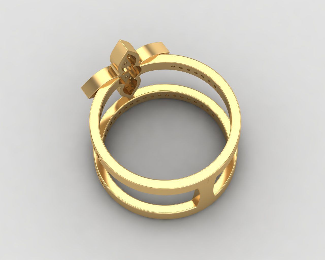 Minimal LOUIS VUITTON Ring 128-MW 3D print model_26