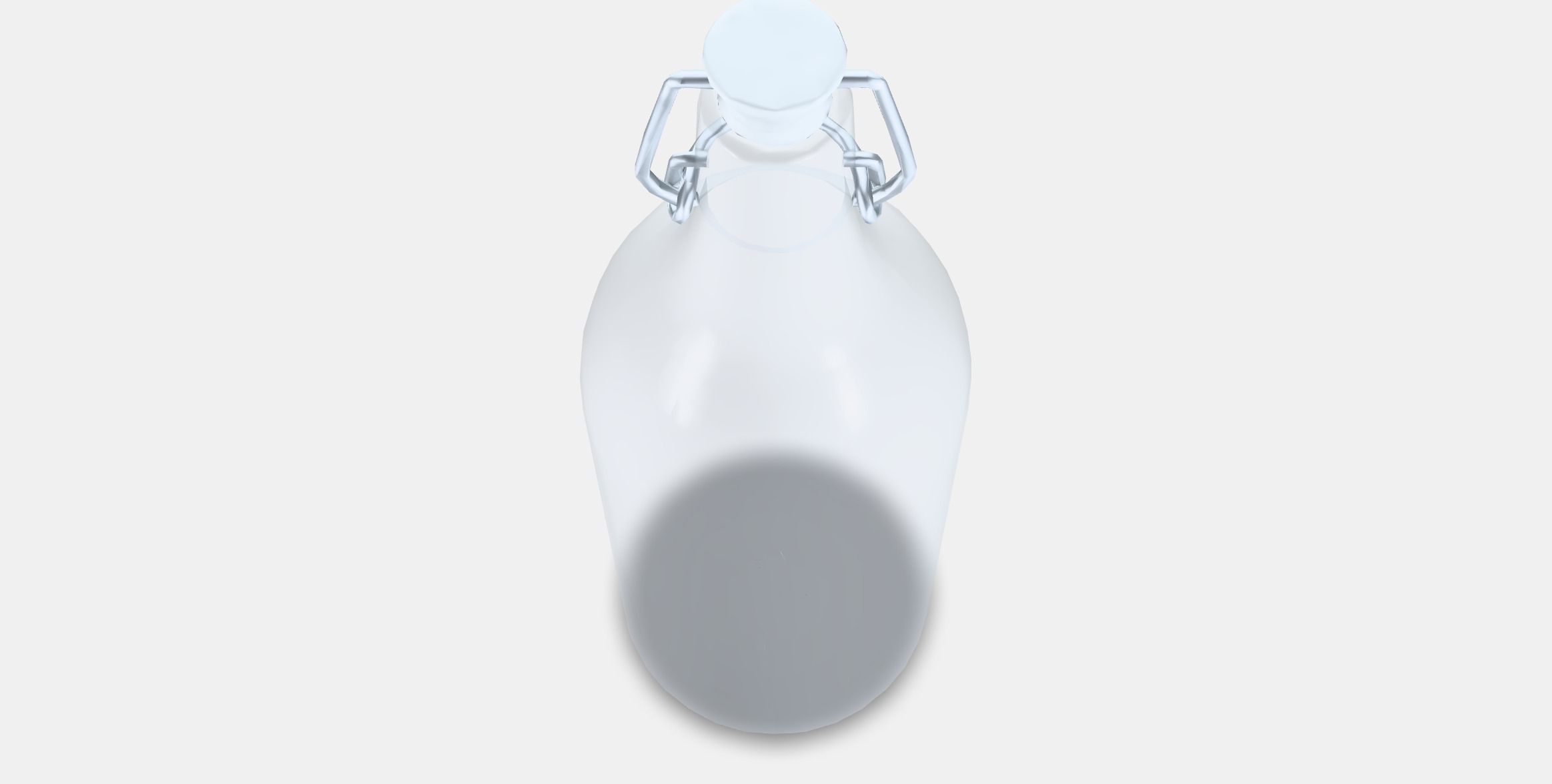 KORKEN Bottle with stopper 2 Low-poly 3D model_4