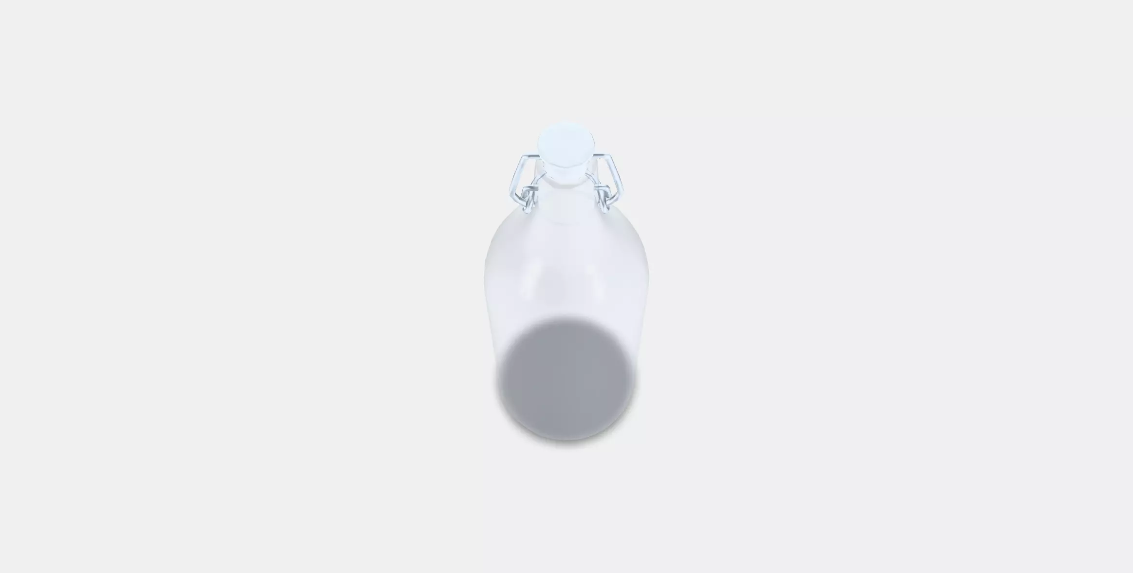 KORKEN Bottle with stopper 2 Low-poly 3D model_0