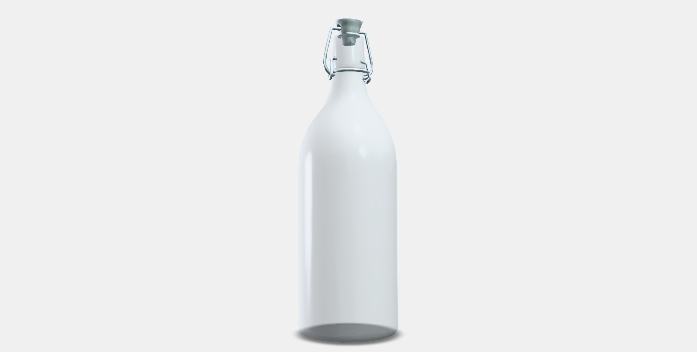 KORKEN Bottle with stopper 2 Low-poly 3D model_3