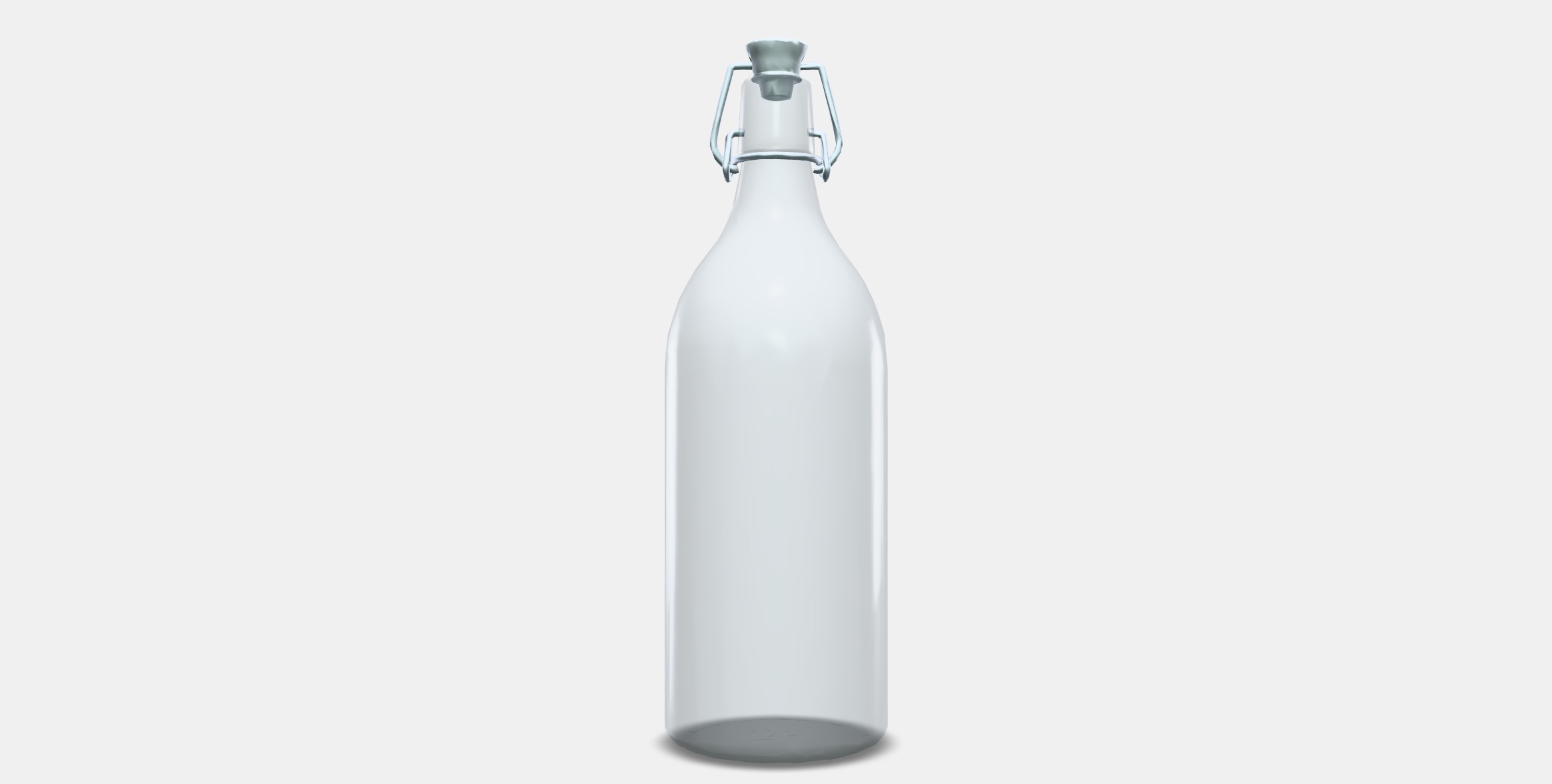 KORKEN Bottle with stopper 2 Low-poly 3D model_10