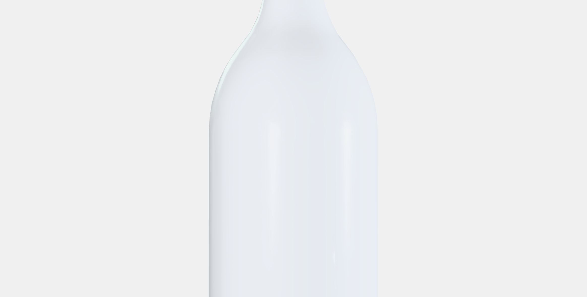 KORKEN Bottle with stopper 2 Low-poly 3D model_2