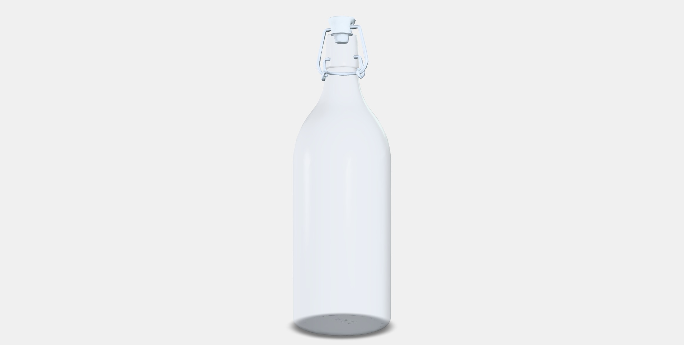KORKEN Bottle with stopper 2 Low-poly 3D model_5