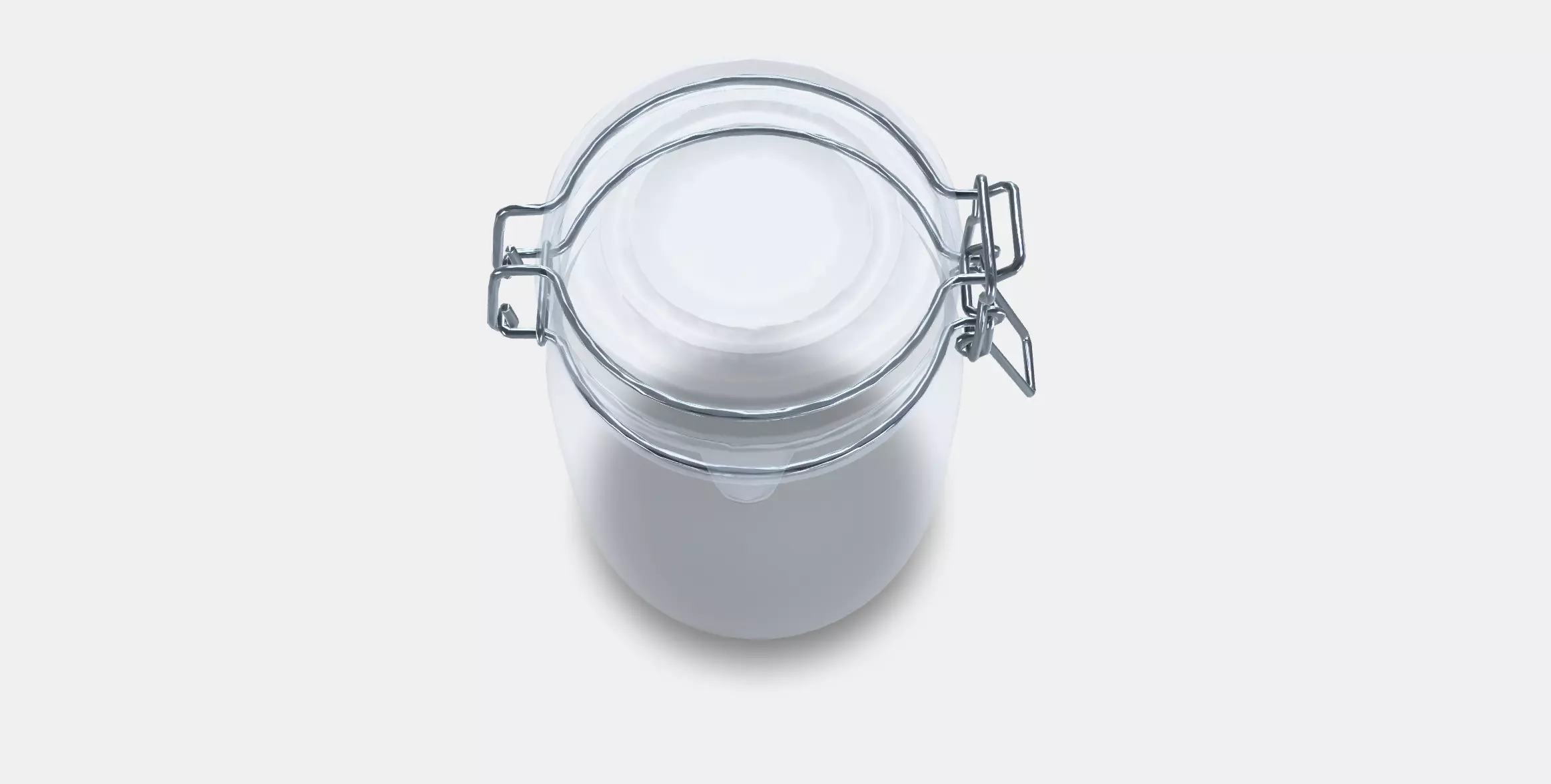 KORKEN Jar with lid 3 Low-poly 3D model_0