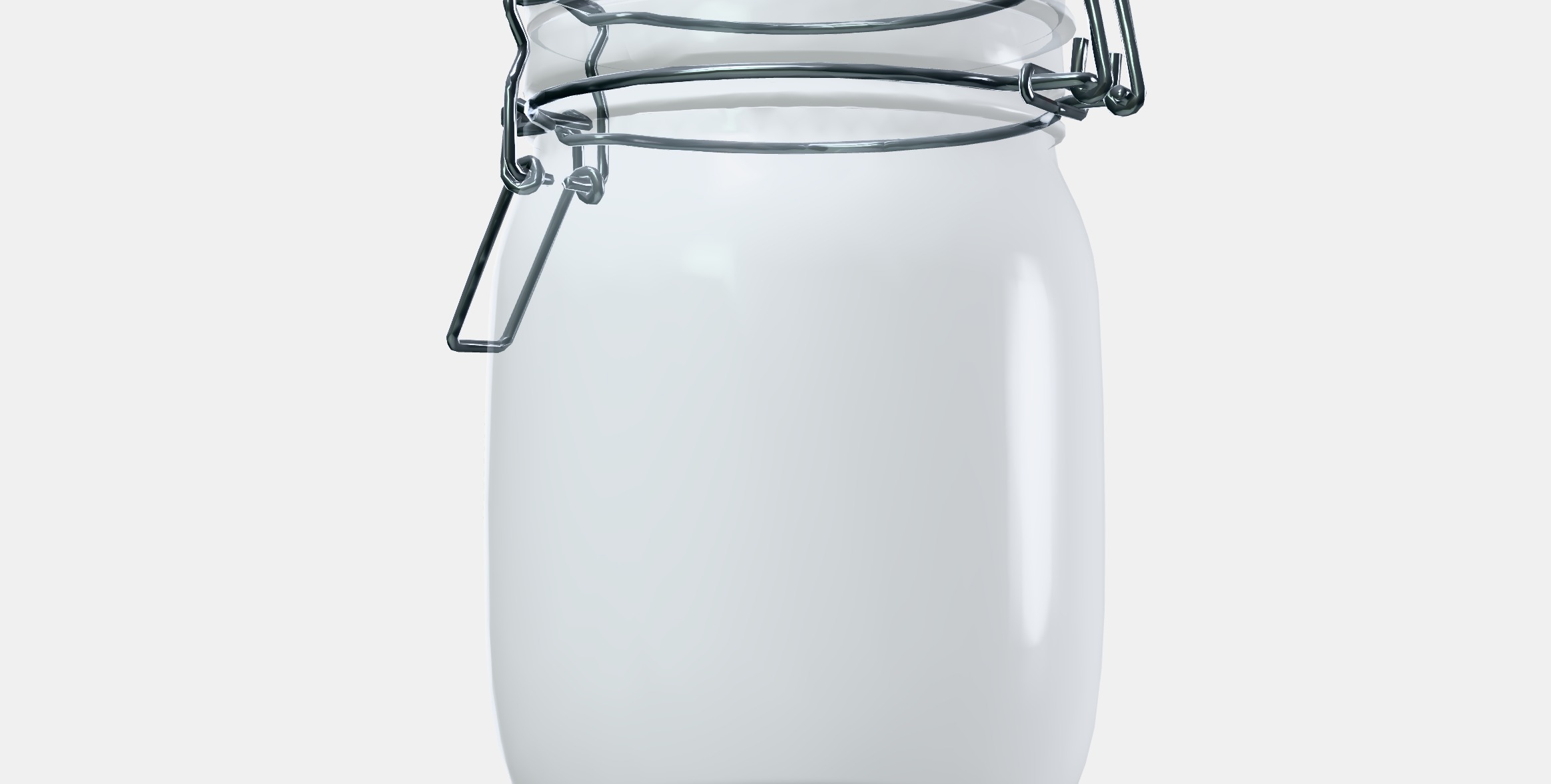 KORKEN Jar with lid 3 Low-poly 3D model_13