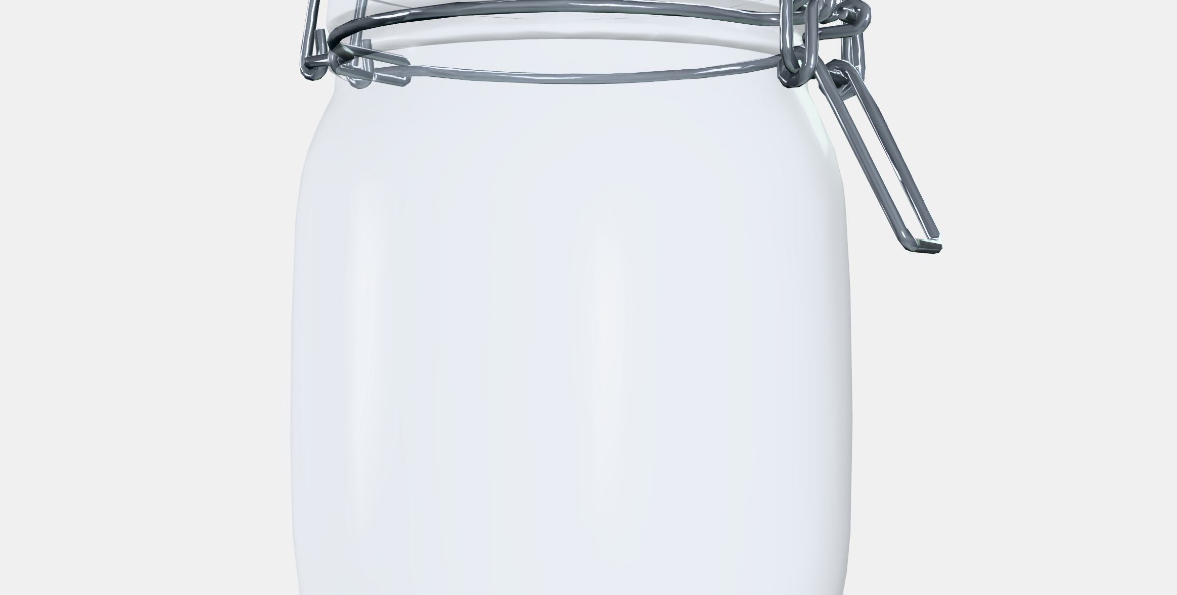 KORKEN Jar with lid 3 Low-poly 3D model_8