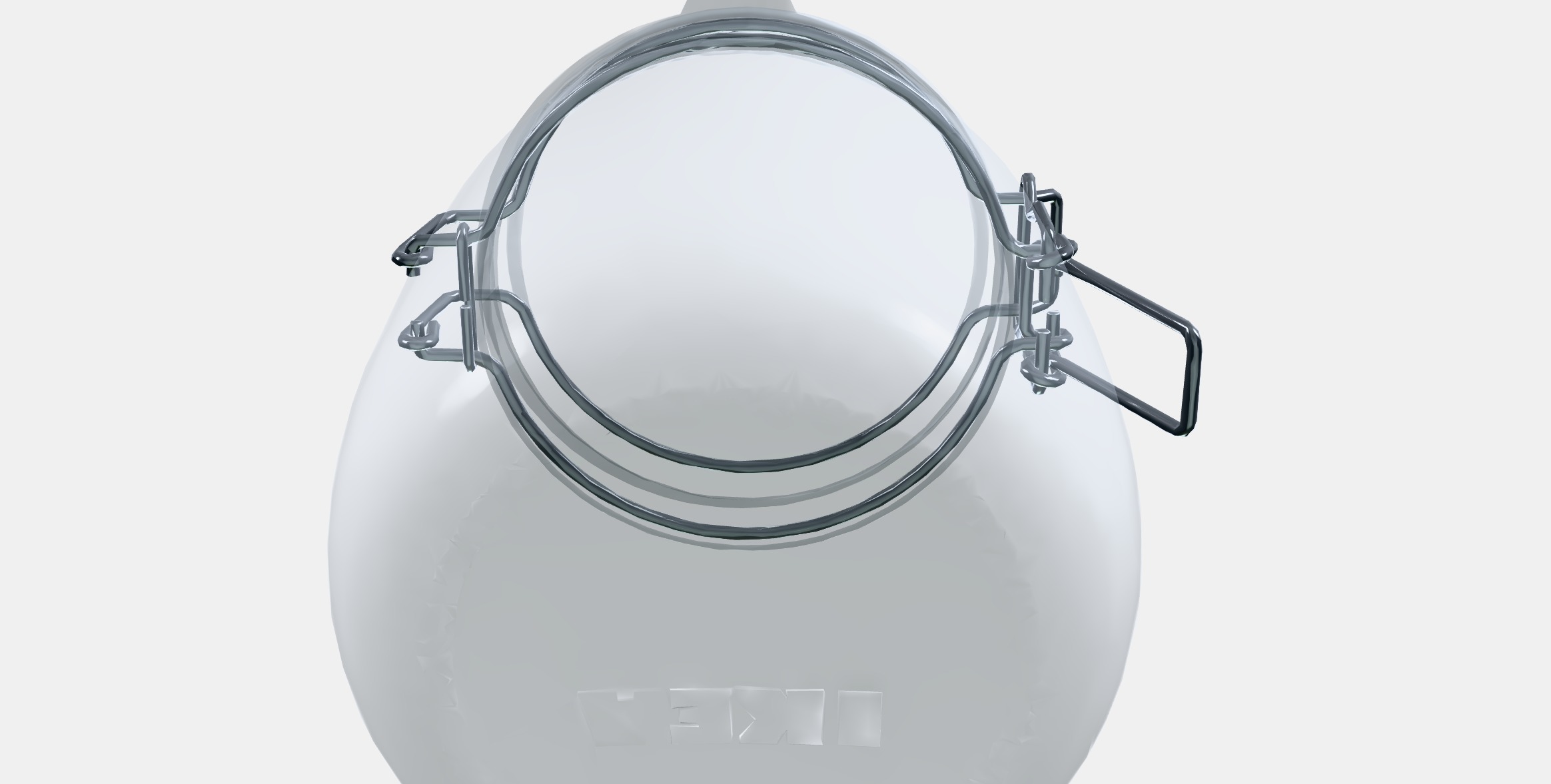 KORKEN Jar with lid 3 Low-poly 3D model_7