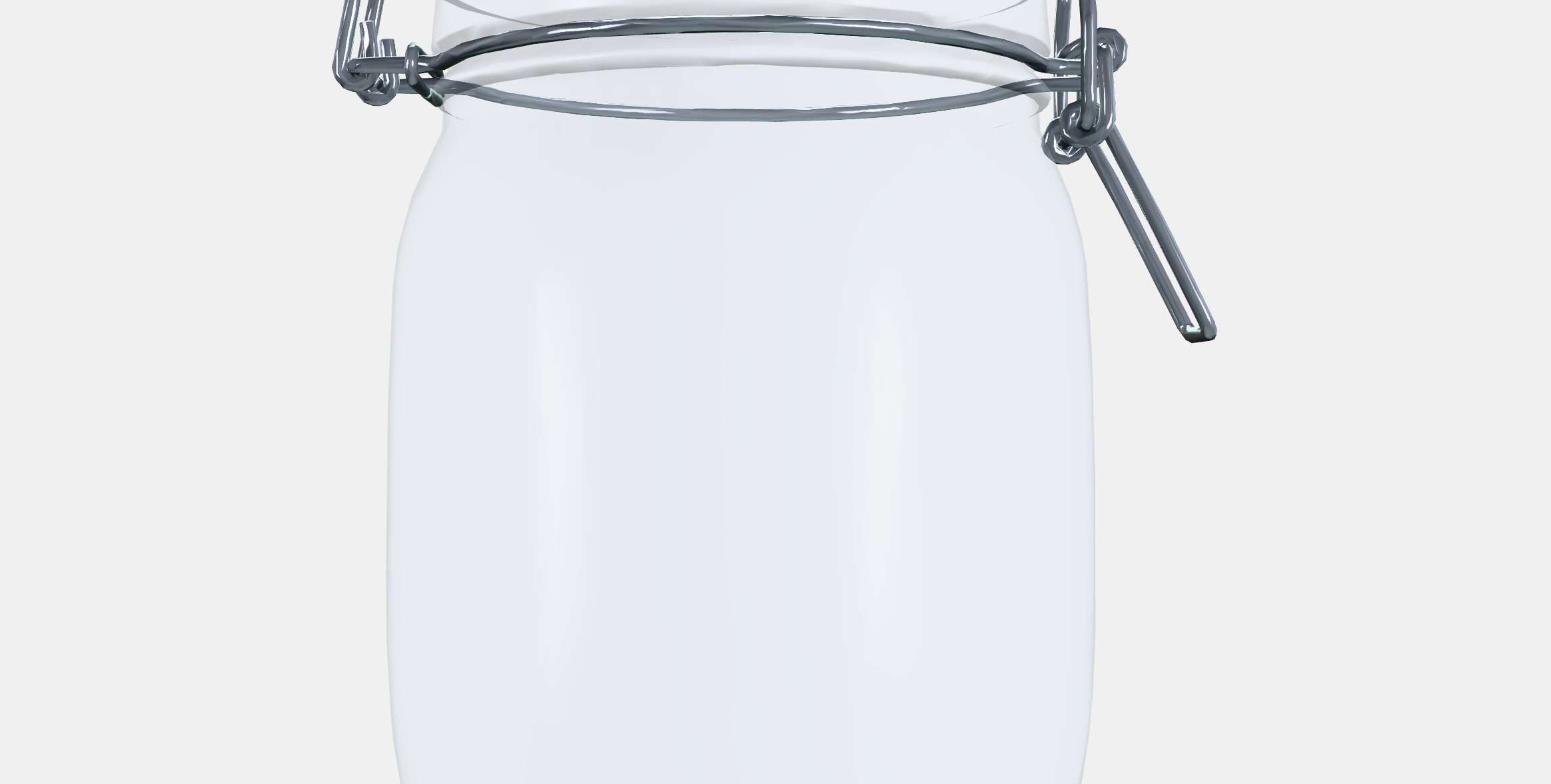 KORKEN Jar with lid 3 Low-poly 3D model_15