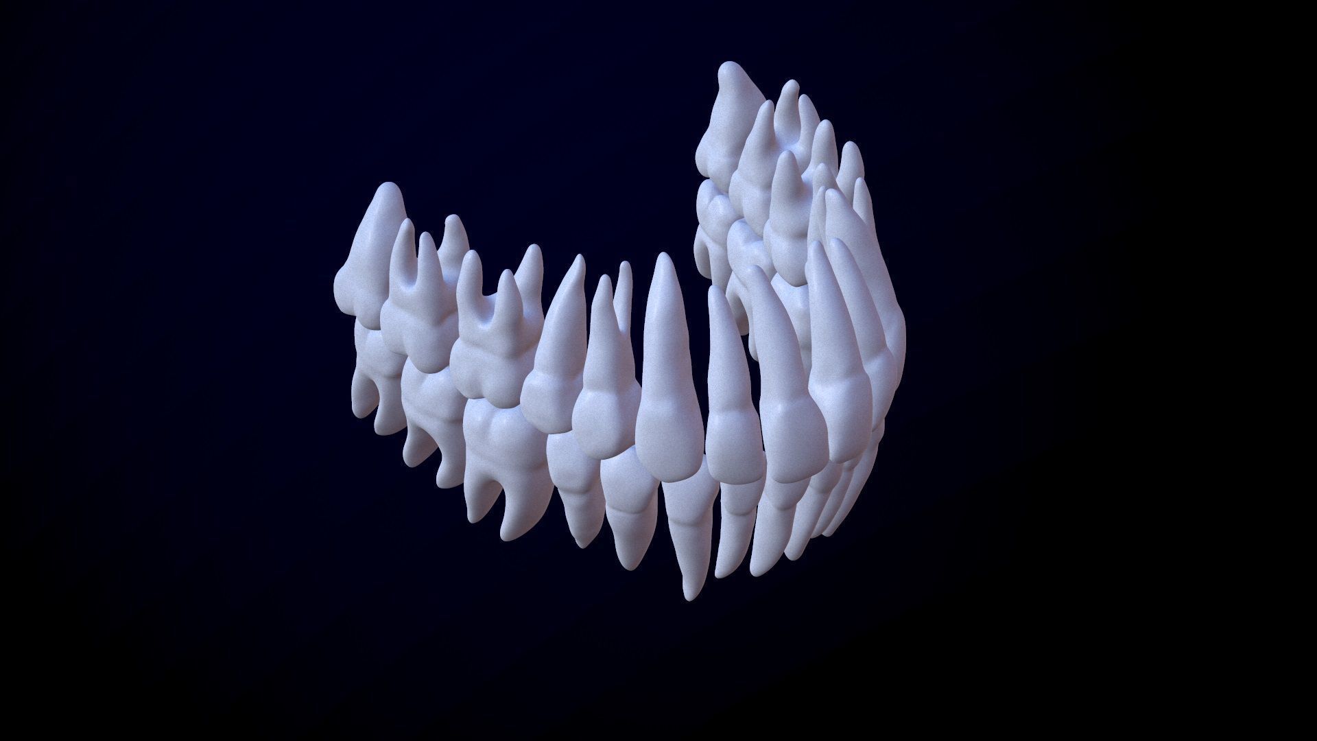 3D Detailed High and Low Poly Human Skull 3D model_23