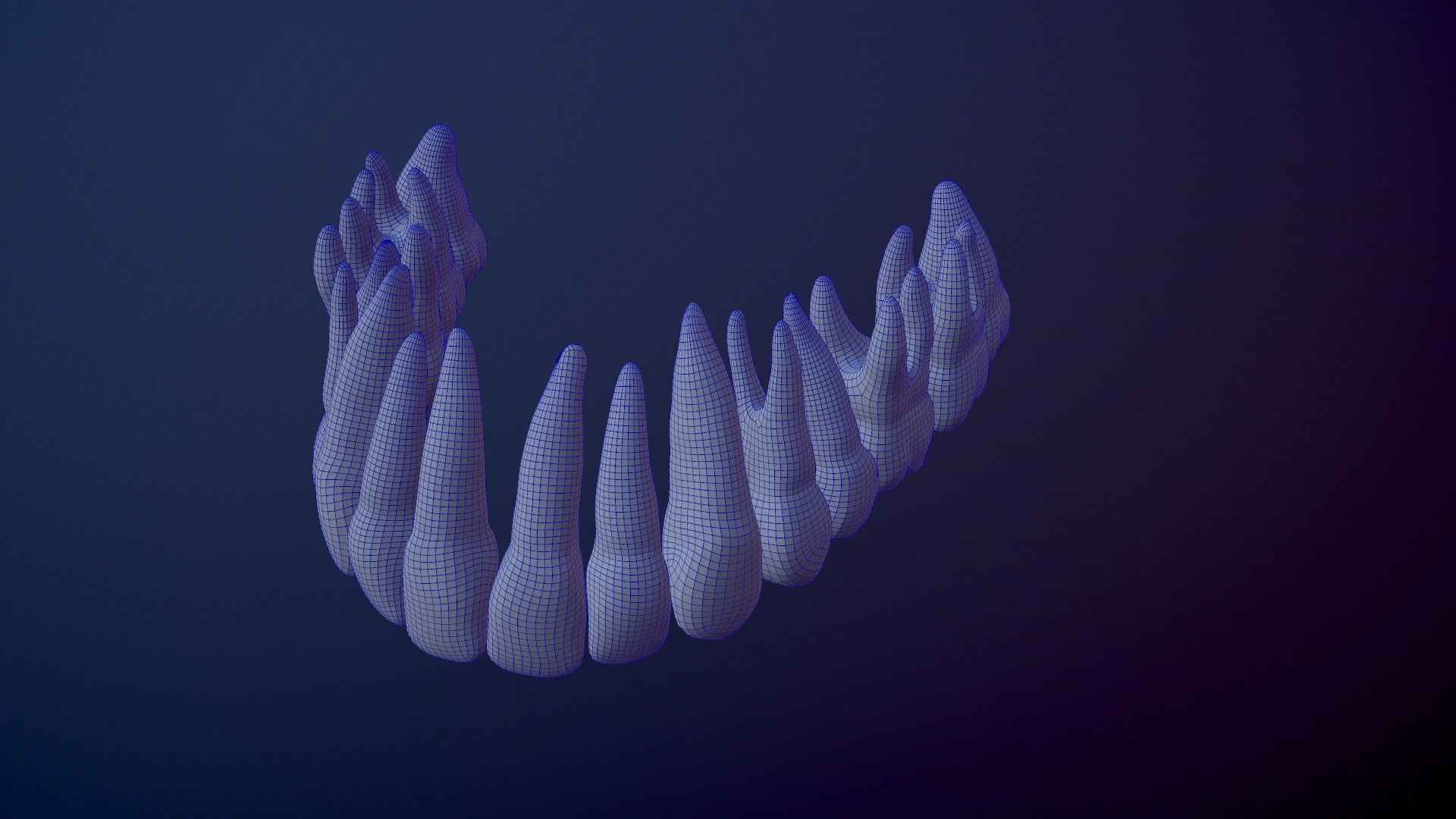 3D Detailed High and Low Poly Human Skull 3D model_35