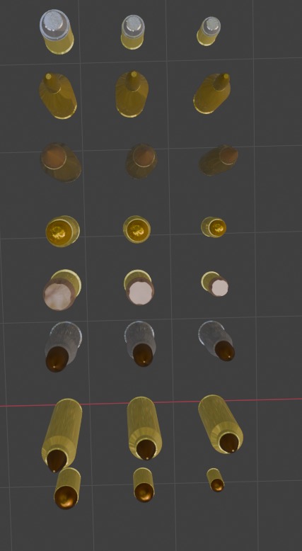 24 Bullets Low-poly 3D model_2