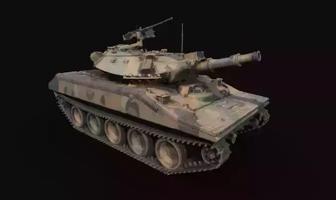 M551  Sheridan Light Tank 3D Raw Scan