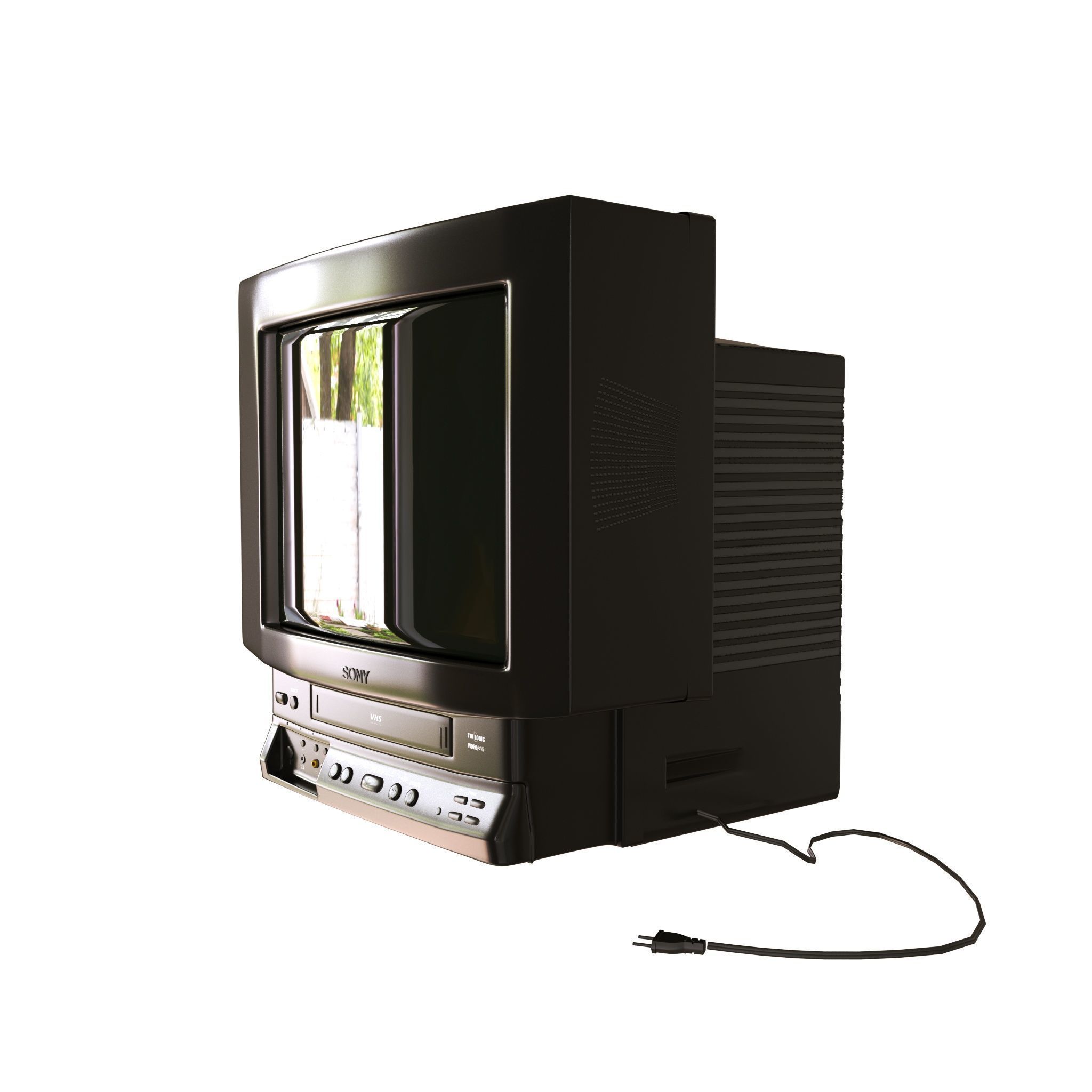 TV SONY TRINITRON KV14V6U CRT SMALL 14 3D model_1