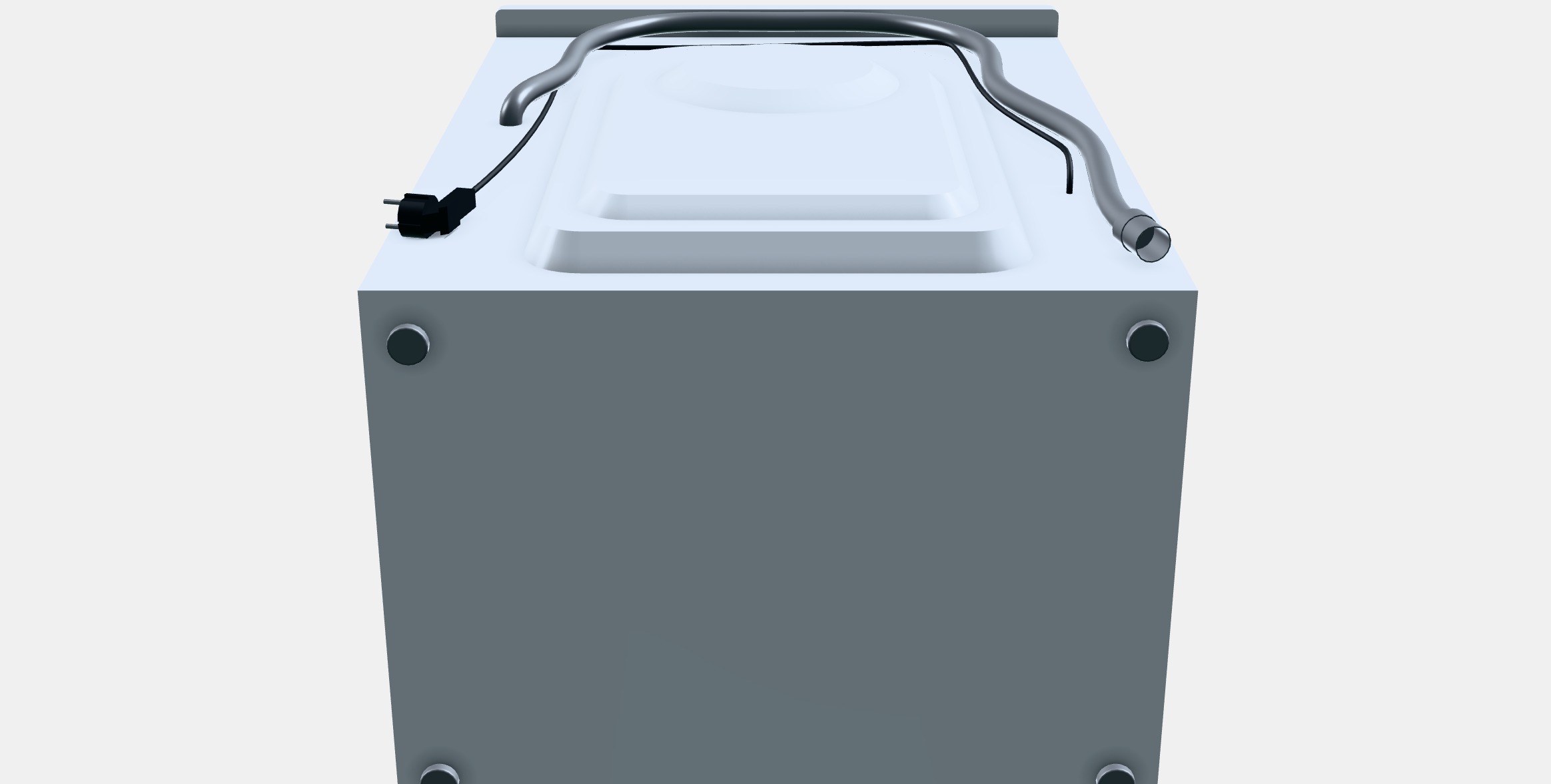 Siguro SGR-WM-A911W Profi Steam Low-poly 3D model_8