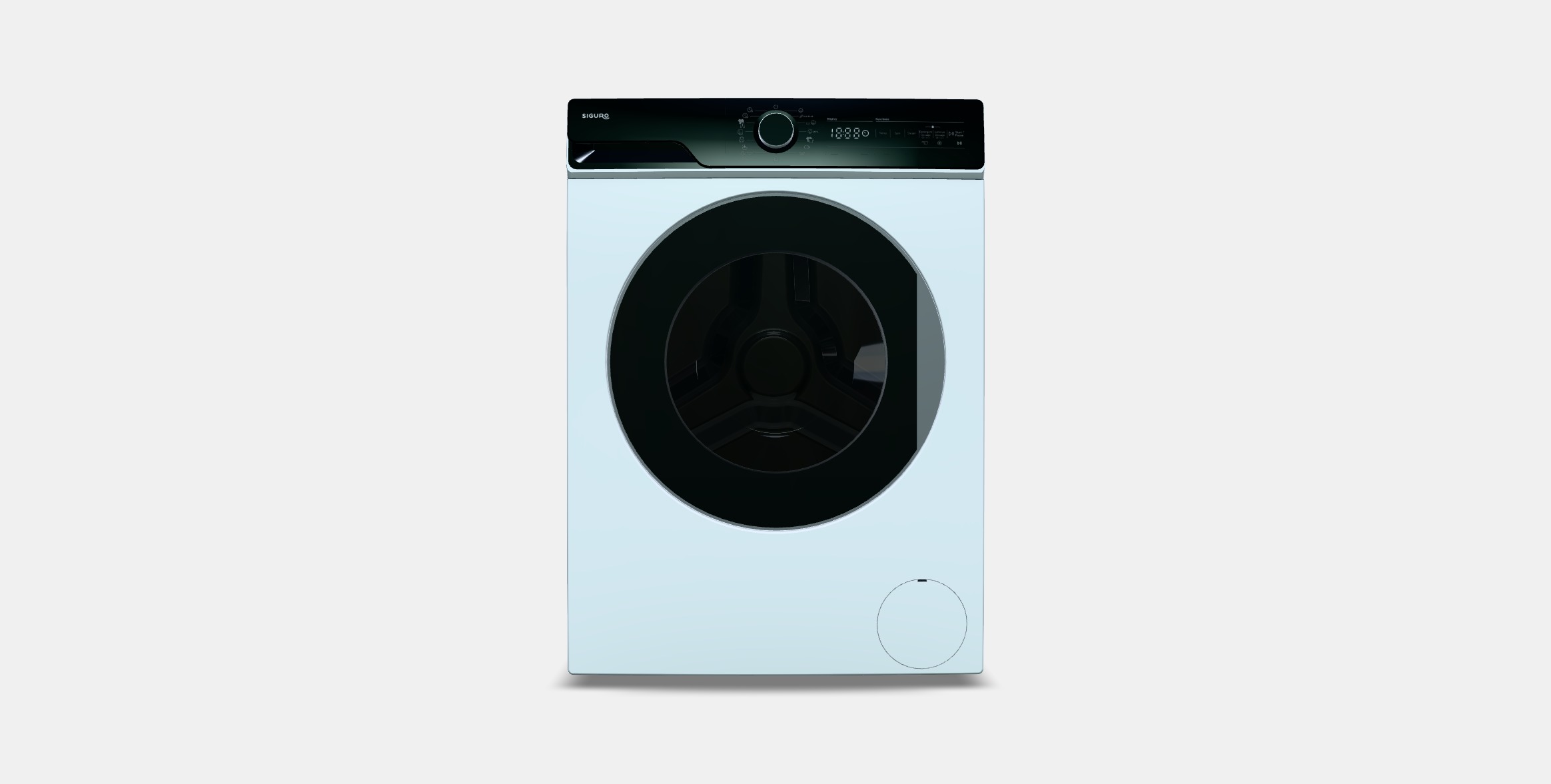 Siguro SGR-WM-A911W Profi Steam Low-poly 3D model_10